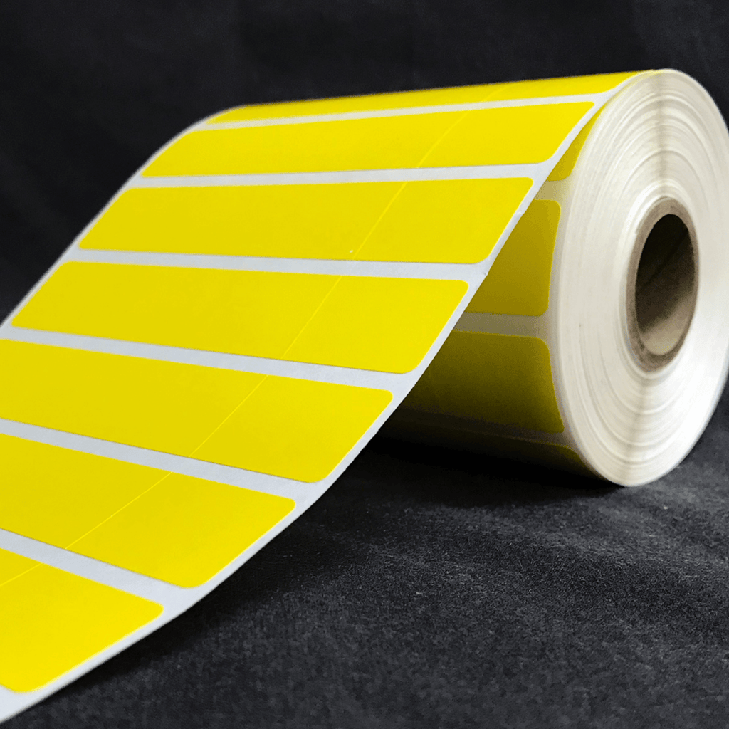 White Thermal Transfer Paper with Yellow Adhesive (Two Label Sets